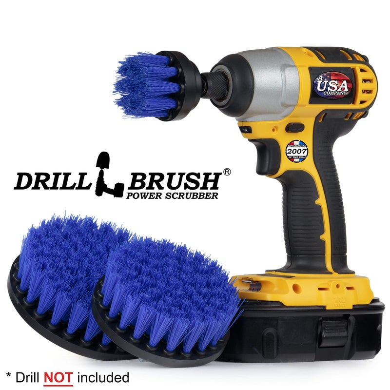Drillbrush Kayak - Canoe - Yacht - Raft - Drill Brush - Boat Accessories - Fiberglass - Hull Cleaner - Cleaning Supplies - Pond Scum, Oil Residue, Weeds, Barnacles, Oxidation - Spin Brush Kit - Image 4